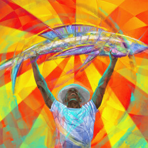 Tela Decorativa “O Pescador” | Fine Art em Canvas | 90 × 70 cm