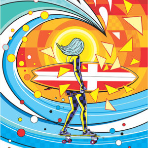 Tela Decorativa “Dia de Surf” | Fine Art em Canvas | 60 × 80 cm