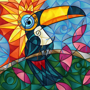 Tela Decorativa “Tucano” | Fine Art em Canvas | 80 × 60 cm