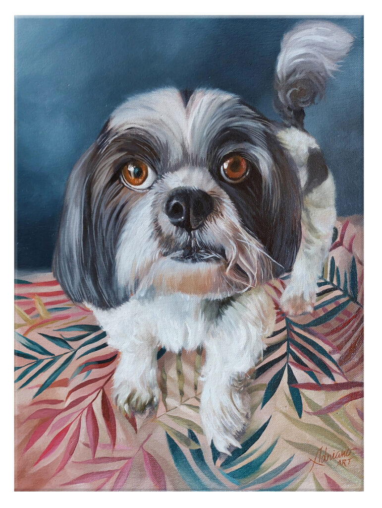Quadro de Pets – Pintura Personalizada | Hiper-realismo sobre Tela | Sob Encomenda